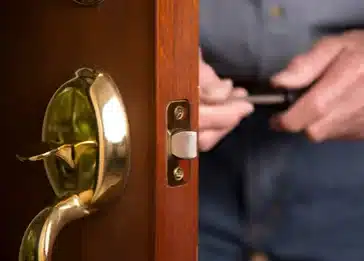 Wooden door lock repairing