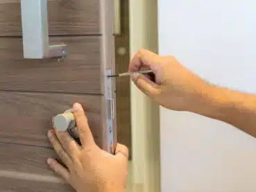 Fixing a broken door lock