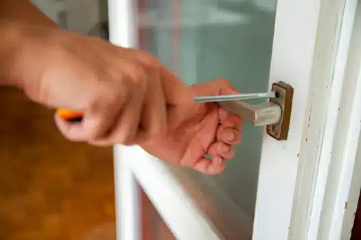 Locked Out Installing a new door lock