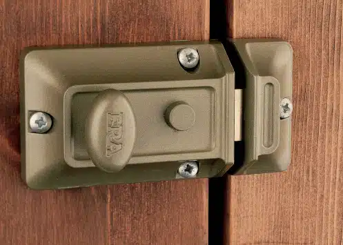 Lock Change Wooden door with a nightlatch lock