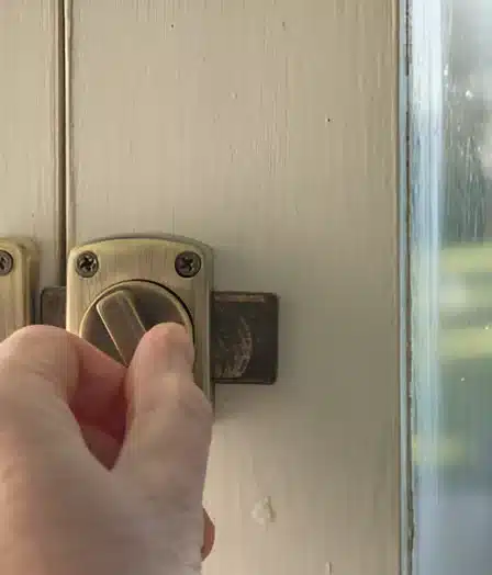 Restoring an UPVC door lock