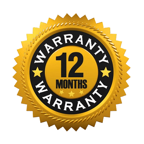 Home we offer 12 month warranty