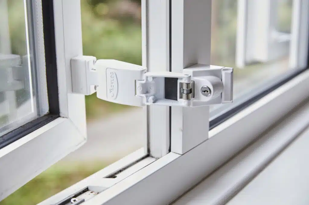 security lock on the window